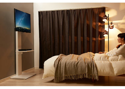 壁掛け風テレビ台 ハイタイプ ホワイト テレビ台 32型～60型対応 コード収納 壁寄せテレビ台 テレビボード テレビスタンド テレビラック 高さ調節 壁寄せ テレビ壁寄せ(代引不可)