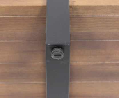 マホガニー天然木 テレビ台 幅105 アンティーク調 ローボード スチール脚 テレビボード TV台 TVボード ラック 棚 おしゃれ(代引不可)