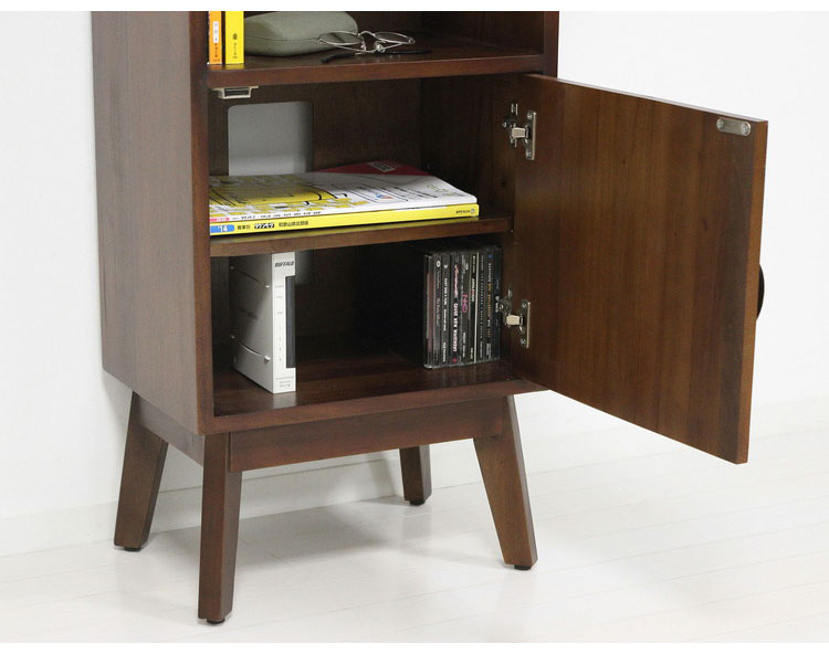 マホガニー天然木 電話台 FAX台 幅42 アンティーク調 ルーター収納 モデム収納 ルーターラック モデムラック 背面 コード穴 おしゃれ(代引不可)