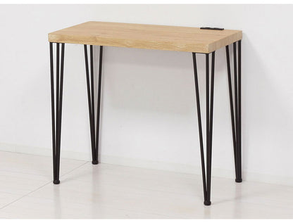 デスク&チェア 2点セット 幅80 スチール脚 コンセント付き パソコンデスク PCデスク 学習デスク 学習机 リビング学習 コンパクト おしゃれ(代引不可)