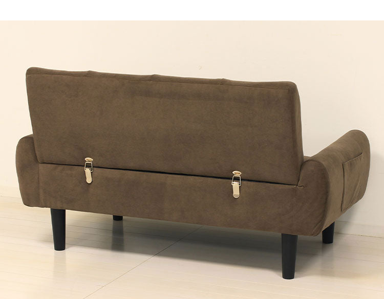 ソファ コーデュロイ 2人掛け 幅112.5 二人掛け 2P おしゃれ 北欧 ソファー 肘付き 肘あり コーデュロイ生地 リビングソファ ファブリックソファ コンパクトソファ(代引不可)