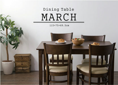 ダイニングテーブル ダイニング テーブル 天然木 北欧 ダイニングテ-ブル マ-チ 幅115(代引不可)