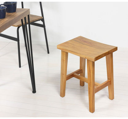 天然木スツール 完成品 高さ45cm 玄関スツール 腰掛け ディスプレイ 椅子 イス プランター台 フラワースタンド(代引不可)