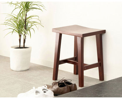 天然木スツール 完成品 高さ45cm 玄関スツール 腰掛け ディスプレイ 椅子 イス プランター台 フラワースタンド(代引不可)