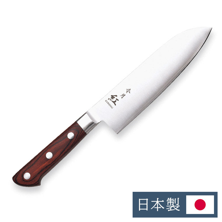 カクセー CR-011 令月紅 三徳170mm 切れ味 長持ち 錆びにくい モリブデンバナジウム鋼 ステンレス(代引不可)