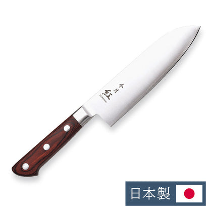 カクセー CR-011 令月紅 三徳170mm 切れ味 長持ち 錆びにくい モリブデンバナジウム鋼 ステンレス(代引不可)