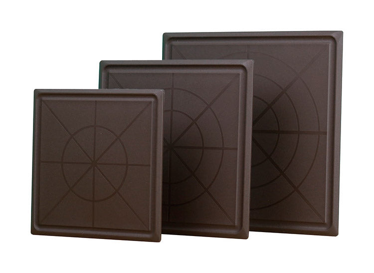 カクセー M-2020BW まないた 角 2020 ブラウン 均等 〇×ライン 目盛り付 汁こぼれ防止 溝付き 全周テーパーカット(代引不可)