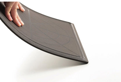 カクセー M-2020Y まないた 角 2020 イエロー 均等 〇×ライン 目盛り付 汁こぼれ防止 溝付き 全周テーパーカット(代引不可)