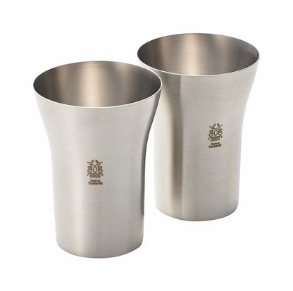 カクセー SR-I ステンレスタンブラー 300cc 2pcs サテン仕上げ ステンレス 保冷力 シングル構造 飲み物(代引不可)