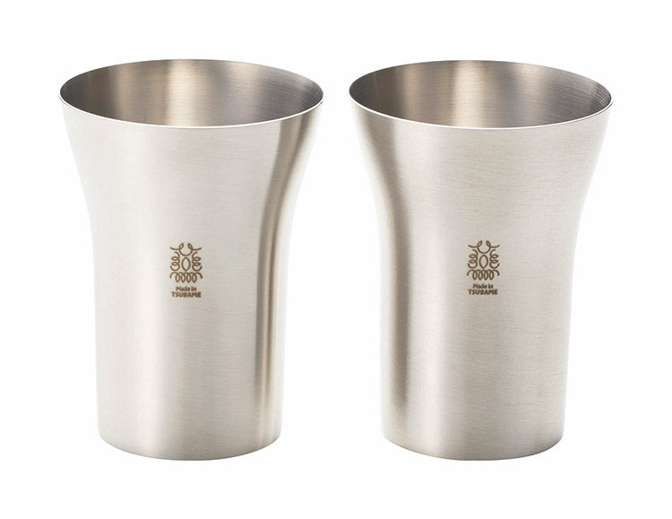 カクセー SR-I ステンレスタンブラー 300cc 2pcs サテン仕上げ ステンレス 保冷力 シングル構造 飲み物(代引不可)