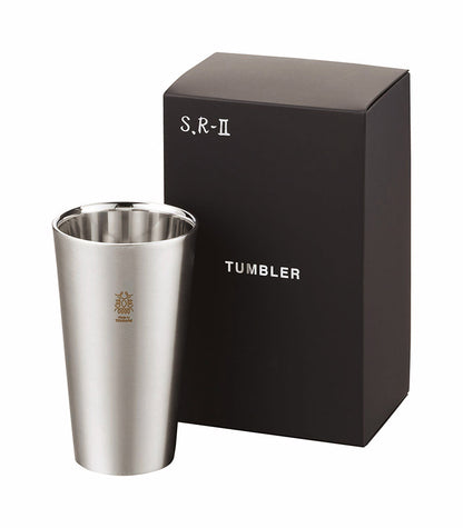カクセー SR-II ステンレス二重構造タンブラー 300cc 1pc サテン仕上げ ステンレス 保冷力 二重構造 飲み物(代引不可)