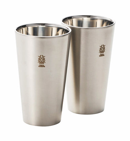 カクセー SR-II ステンレス二重構造タンブラー 300cc 2pcs サテン仕上げ ステンレス 保冷力 二重構造 飲み物(代引不可)