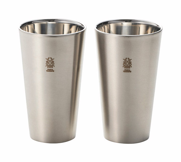 カクセー SR-II ステンレス二重構造タンブラー 300cc 2pcs サテン仕上げ ステンレス 保冷力 二重構造 飲み物(代引不可)