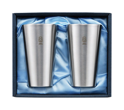 カクセー SR-II ステンレス二重構造タンブラー 300cc 2pcs サテン仕上げ ステンレス 保冷力 二重構造 飲み物(代引不可)