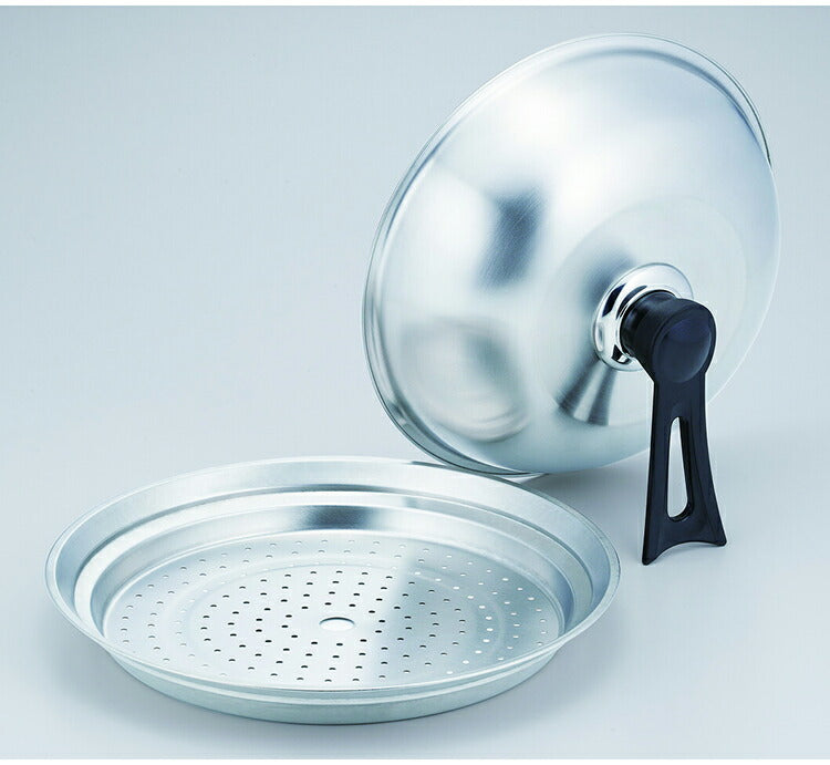 蒸し器 シルバー 蒸しプレート カクセー スチーマー フライパンスチーマー 26・28cm対応 FSC-09 フライパン用 鍋用 キッチン用品 蒸し料理 フライパンにのせて使う ふた付 ステンレス製 フタ付 蓋付(代引不可)