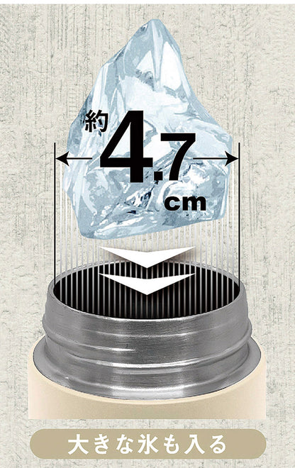 カクセー NL-30I ネオライフ 真空二重マグボトル300ml アイボリー 真空構造 飲み頃長持ち 氷 大口径(代引不可)