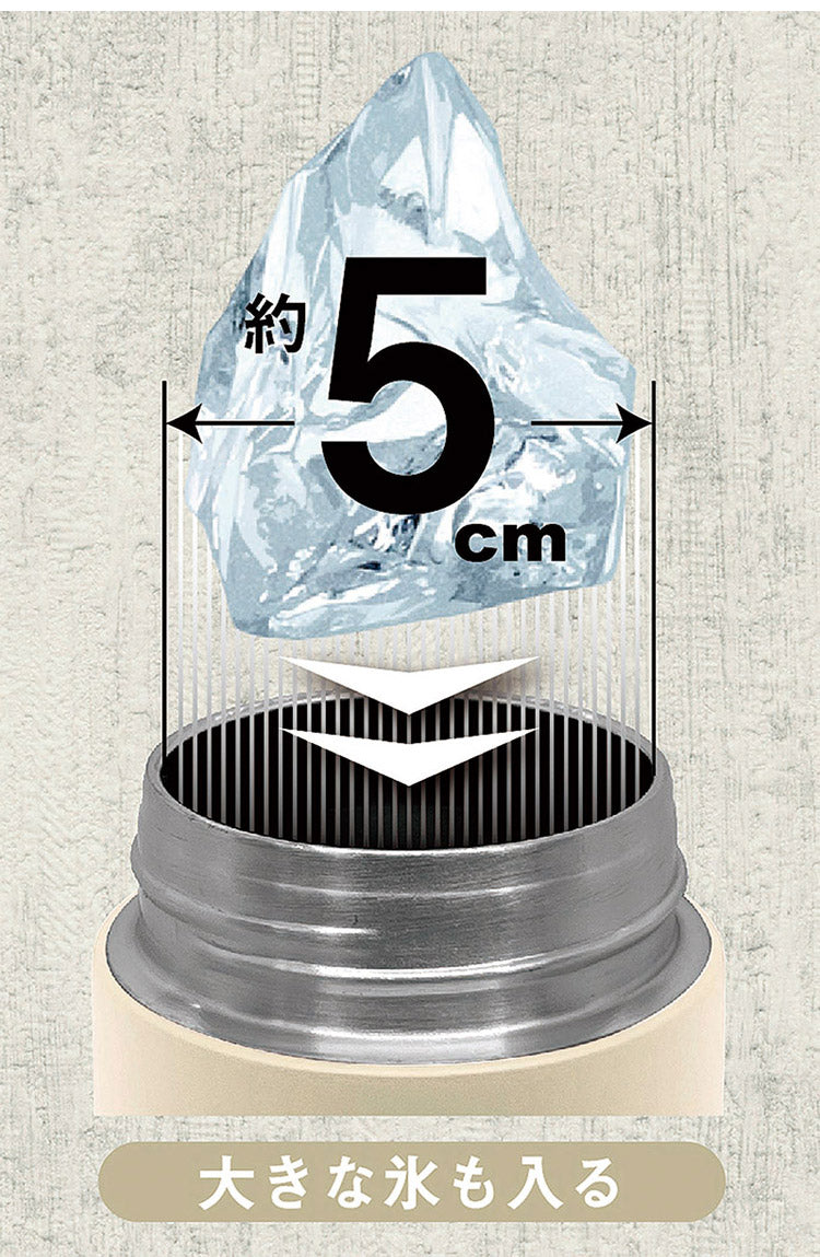 カクセー NL-50I ネオライフ 真空二重マグボトル500ml アイボリー 真空構造 飲み頃長持ち 氷 大口径(代引不可)