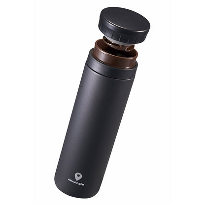 カクセー CC-30C cococafe -ココカフェ- パウダーコート 真空二重マグ 300ml チャコール 氷ストッパー付き(代引不可)