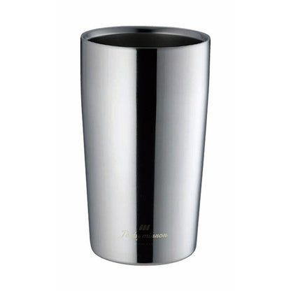 カクセー TM-07 Tasty mirror -テイスティミラー- 真空二重タンブラー 330ml エッジミラー仕上げ(代引不可)