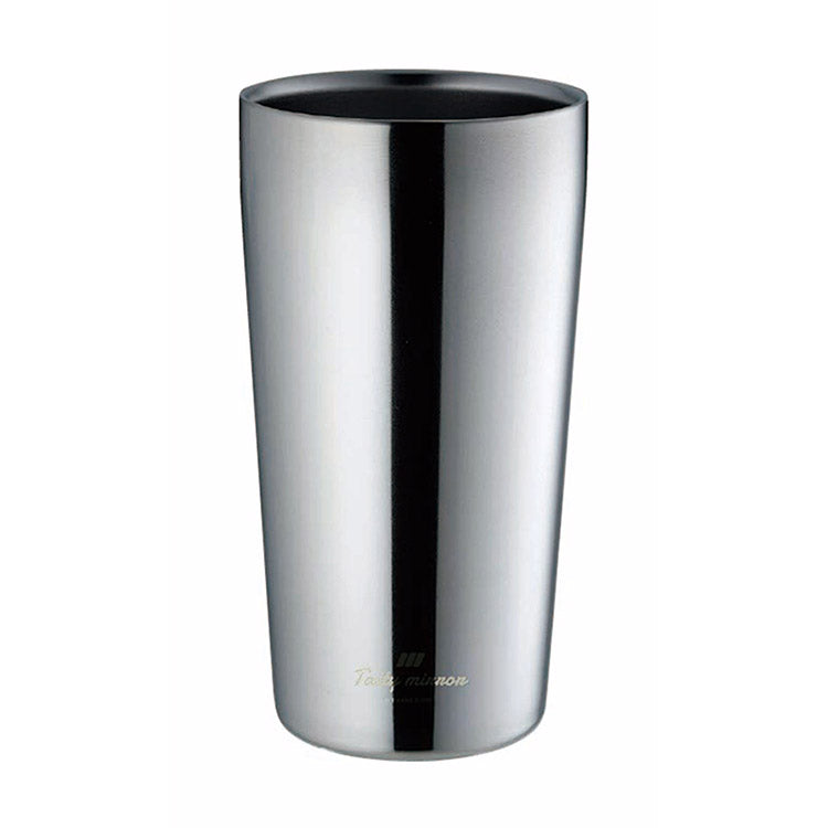 カクセー TM-08 Tasty mirror -テイスティミラー- 真空二重タンブラー 450ml エッジミラー仕上げ(代引不可)