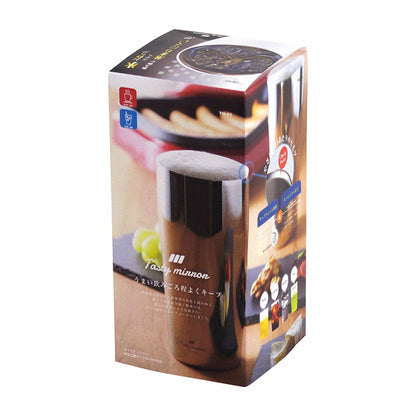 カクセー TM-09 Tasty mirror -テイスティミラー- 真空二重タンブラー 630ml エッジミラー仕上げ(代引不可)