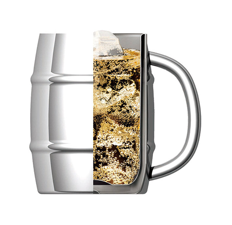 カクセー NMJ-1000 真空二重 NEW マキシマムジョッキ1.0L 結露しにくい 手が濡れない 真空二重構造(代引不可)