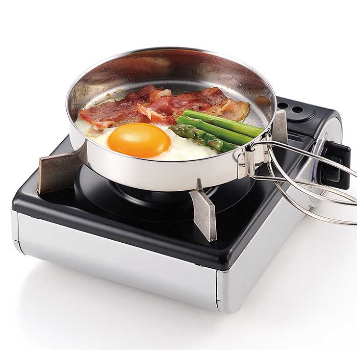 キャンプ 食器 ステンレス 8点セット 折りたたみ 収納袋付き SOLA 鍋 フライパン 小皿 マグカップ キャンプ アウトドア バーベキュー 折りたたみ ソロキャンプ クッカー クッカー ソロキャンプ 食器セット