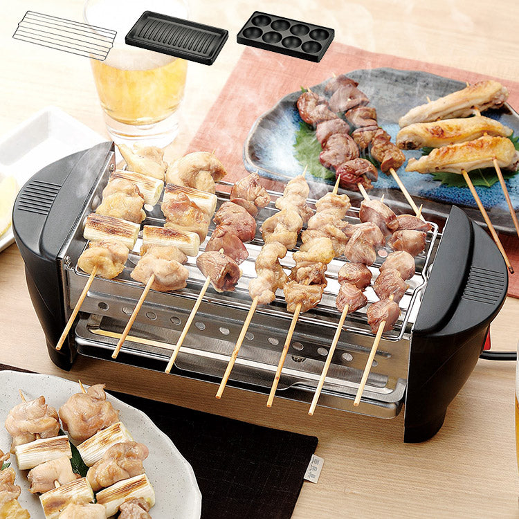 カクセー SL-1070 ソレイユ 家呑み屋台 プレート2種類 アミ セット 焼き鳥 焼き肉 たこ焼き 調理(代引不可)