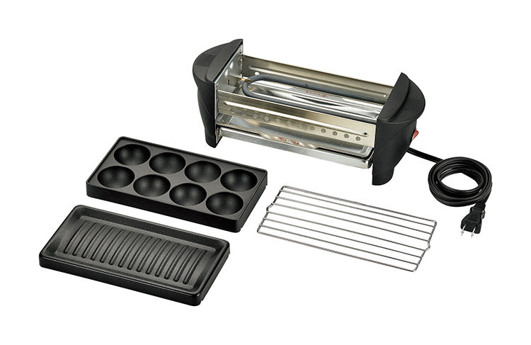 カクセー SL-1070 ソレイユ 家呑み屋台 プレート2種類 アミ セット 焼き鳥 焼き肉 たこ焼き 調理(代引不可)