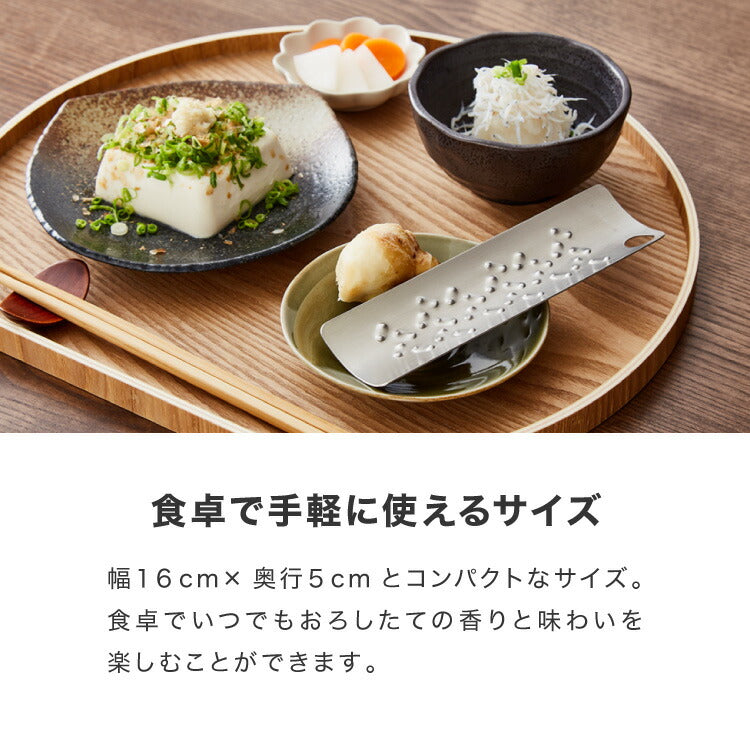 トミタ式おろし金2 シルバー 日本製 おろし器 すり器 tmo-002 おろし金 おろしがね 薬味おろし器 グレーター チーズグレーター 燕三条 ステンレス トミタ 艶麗 キッチン(代引不可)【メール便】