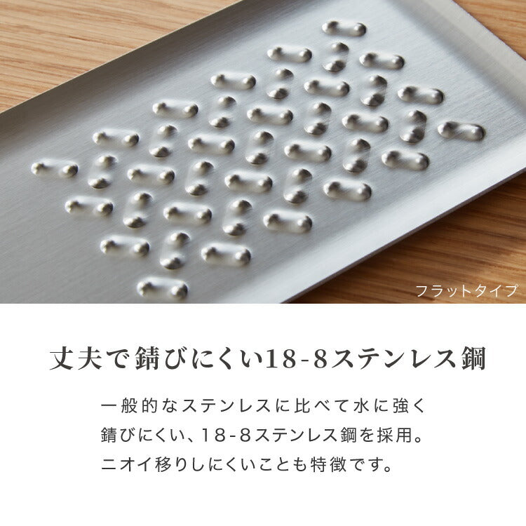 トミタ式おろし金2 シルバー 日本製 おろし器 すり器 tmo-002 おろし金 おろしがね 薬味おろし器 グレーター チーズグレーター 燕三条 ステンレス トミタ 艶麗 キッチン(代引不可)【メール便】