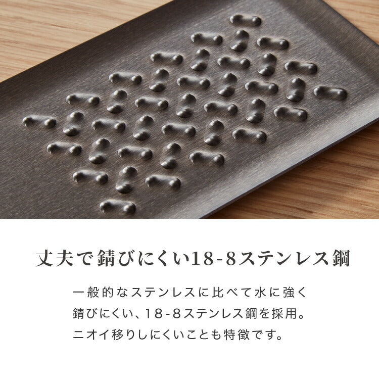 トミタ式おろし金 ブラック 2点セット 日本製 おろし器 すり器 おろし金 おろしがね 薬味おろし器 グレーター チーズグレーター 燕三条 ステンレス トミタ 艶麗 キッチン(代引不可)