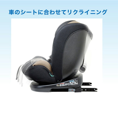 CG029 フィーカエボルブ ブラック 新安全基準R129適合 チャイルドシート 15カ月~12歳頃 76cm~150cm ISOFIX ジュニアシート 長く使える 洗える 取付簡単 キッズシート ベビーシート 赤ちゃん キッズ