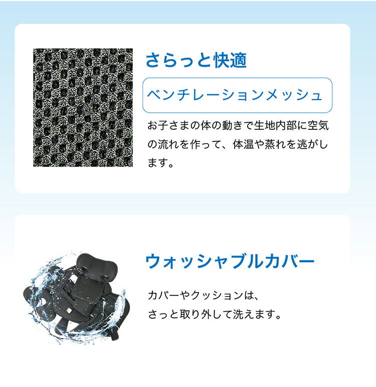 CG029 フィーカエボルブ ブラック 新安全基準R129適合 チャイルドシート 15カ月~12歳頃 76cm~150cm ISOFIX ジュニアシート 長く使える 洗える 取付簡単 キッズシート ベビーシート 赤ちゃん キッズ