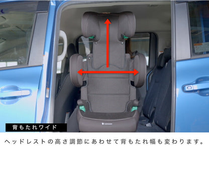 JG503 ハイバックJr. ISOFIX R129ブラウン 新安全基準R129適合 チャイルドシート 3歳~12歳頃 100cm~125cm ISOFIX 回転式 ジュニアシート 長く使える 洗える 取付簡単 キッズシート キッズ プレゼント
