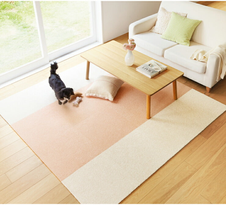 【日本製 東リ】タイルカーペット スクエア2400ソワレ 10枚セット ラグ マット カーペット タイル 防炎 防ダニ 手洗い可(代引不可)