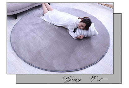 ラグ 円形 低反発 直径200cm 極厚25mm 洗える ラグ 厚手 滑り止め 低反発マット マットリビング 春 夏 用(代引不可)