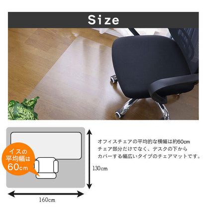 ダイニングマット 130×160cm 撥水 クリア 抗菌 防臭 防カビ 厚1.5mm 床 保護 傷防止マット 拭ける フロアマット テーブルマット クリアマット 透明マット チェアマット(代引不可)