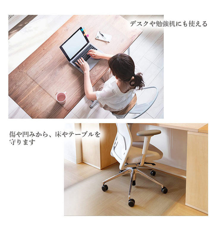 ダイニングマット 45×180cm 撥水 クリア 抗菌 防臭 防カビ 厚1.5mm 床 保護 傷防止マット 拭ける フロアマット テーブルマット クリアマット 透明マット チェアマット(代引不可)