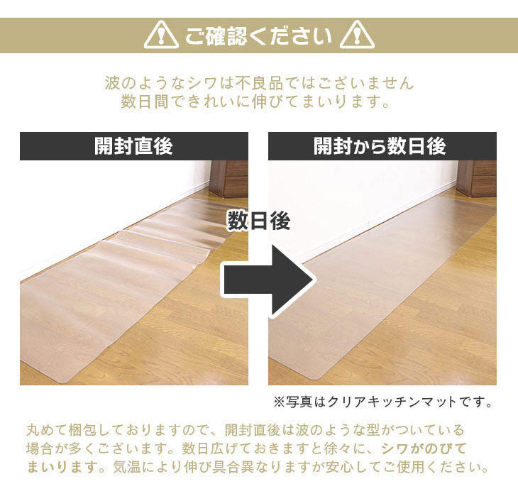 ダイニングマット 45×240cm 撥水 クリア 抗菌 防臭 防カビ 厚1.5mm 床 保護 傷防止マット 拭ける フロアマット テーブルマット クリアマット 透明マット チェアマット(代引不可)