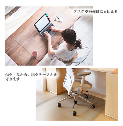 ダイニングマット 45×240cm 撥水 クリア 抗菌 防臭 防カビ 厚1.5mm 床 保護 傷防止マット 拭ける フロアマット テーブルマット クリアマット 透明マット チェアマット(代引不可)