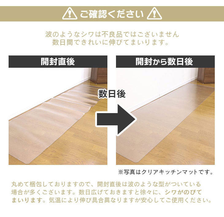 ダイニングマット 53×62cm 撥水 クリア 抗菌 防臭 防カビ 厚1.5mm 床 保護 傷防止マット 拭ける フロアマット テーブルマット クリアマット 透明マット チェアマット(代引不可)