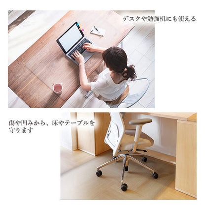 ダイニングマット 60×120cm 撥水 クリア 抗菌 防臭 防カビ 厚1.5mm 床 保護 傷防止マット 拭ける フロアマット テーブルマット クリアマット 透明マット チェアマット(代引不可)