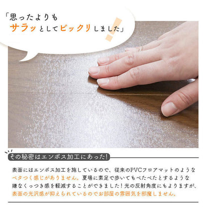ダイニングマット 60×240cm 撥水 クリア 抗菌 防臭 防カビ 厚1.5mm 床 保護 傷防止マット 拭ける フロアマット テーブルマット クリアマット 透明マット チェアマット(代引不可)