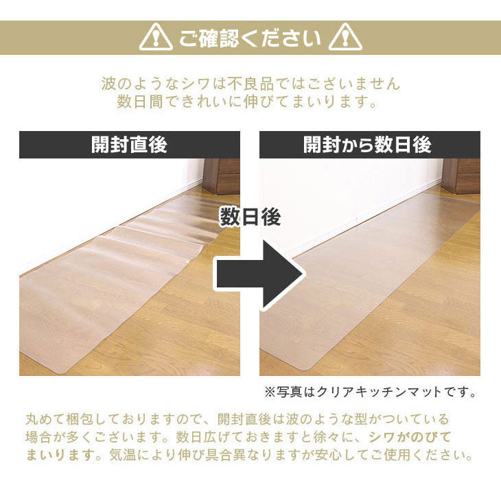 ダイニングマット 60×270cm 撥水 クリア 抗菌 防臭 防カビ 厚1.5mm 床 保護 傷防止マット 拭ける フロアマット テーブルマット クリアマット 透明マット チェアマット(代引不可)