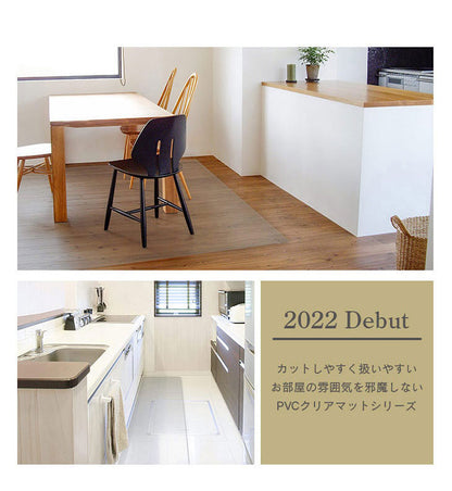ダイニングマット 60×80cm 撥水 クリア 抗菌 防臭 防カビ 厚1.5mm 床 保護 傷防止マット 拭ける フロアマット テーブルマット クリアマット 透明マット チェアマット(代引不可)