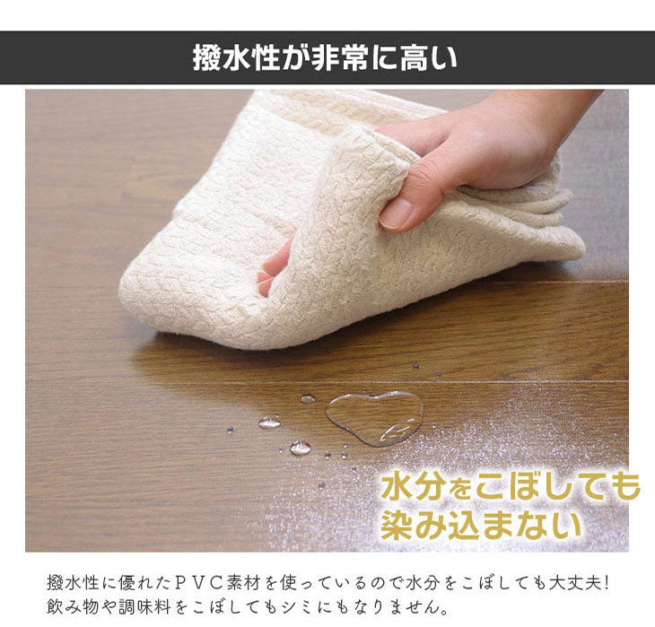 ダイニングマット 60×80cm 撥水 クリア 抗菌 防臭 防カビ 厚1.5mm 床 保護 傷防止マット 拭ける フロアマット テーブルマット クリアマット 透明マット チェアマット(代引不可)