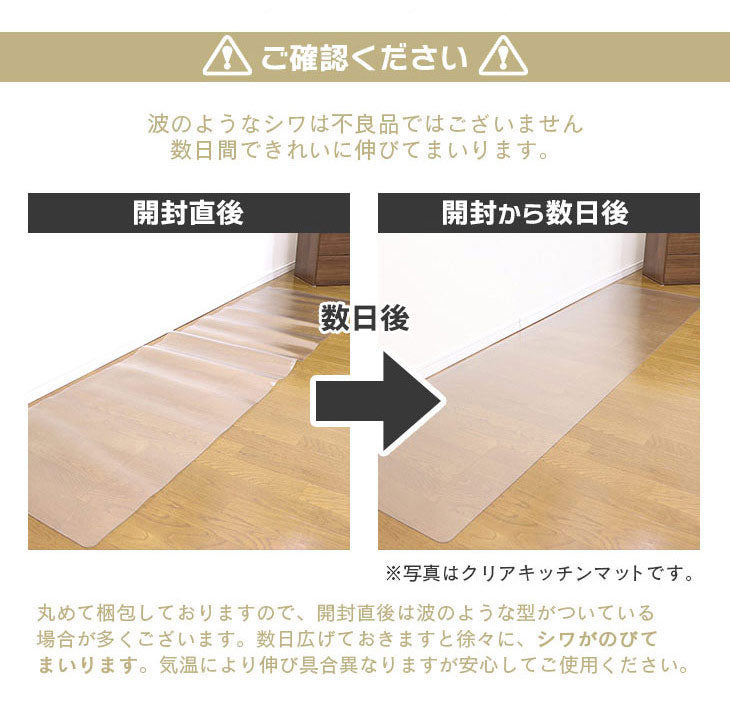 ダイニングマット 65×70cm 撥水 クリア 抗菌 防臭 防カビ 厚1.5mm 床 保護 傷防止マット 拭ける フロアマット テーブルマット クリアマット 透明マット チェアマット(代引不可)