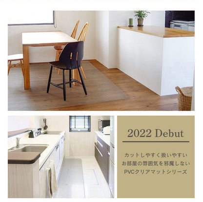 ダイニングマット 65×70cm 撥水 クリア 抗菌 防臭 防カビ 厚1.5mm 床 保護 傷防止マット 拭ける フロアマット テーブルマット クリアマット 透明マット チェアマット(代引不可)