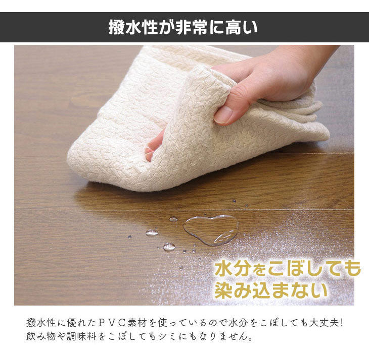 ダイニングマット 65×70cm 撥水 クリア 抗菌 防臭 防カビ 厚1.5mm 床 保護 傷防止マット 拭ける フロアマット テーブルマット クリアマット 透明マット チェアマット(代引不可)